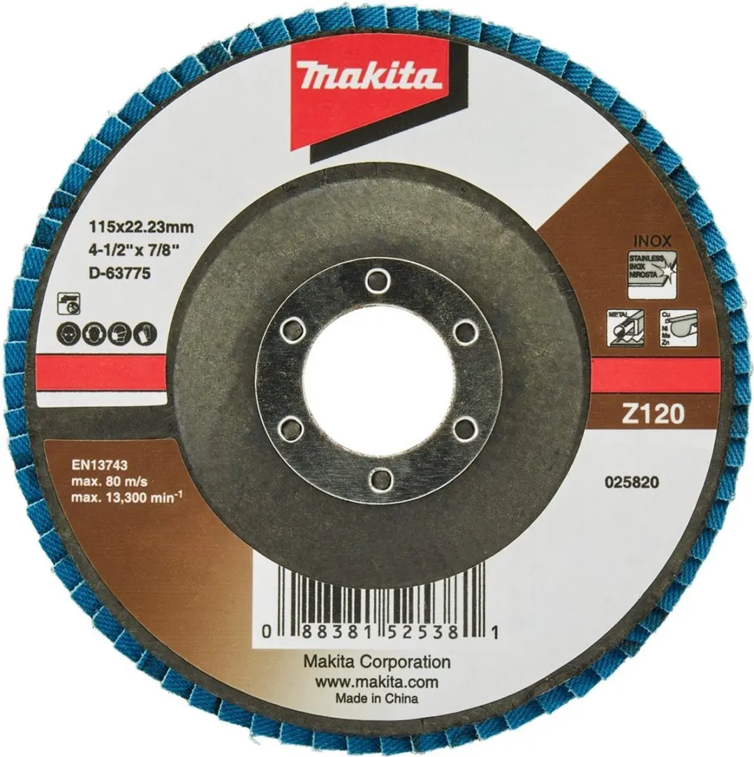 Makita Schuursch.115x22mm K120 Uni-ZE