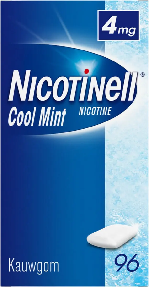 Nicotinell Kauwgom Cool Mint 4mg - 288 Stuks