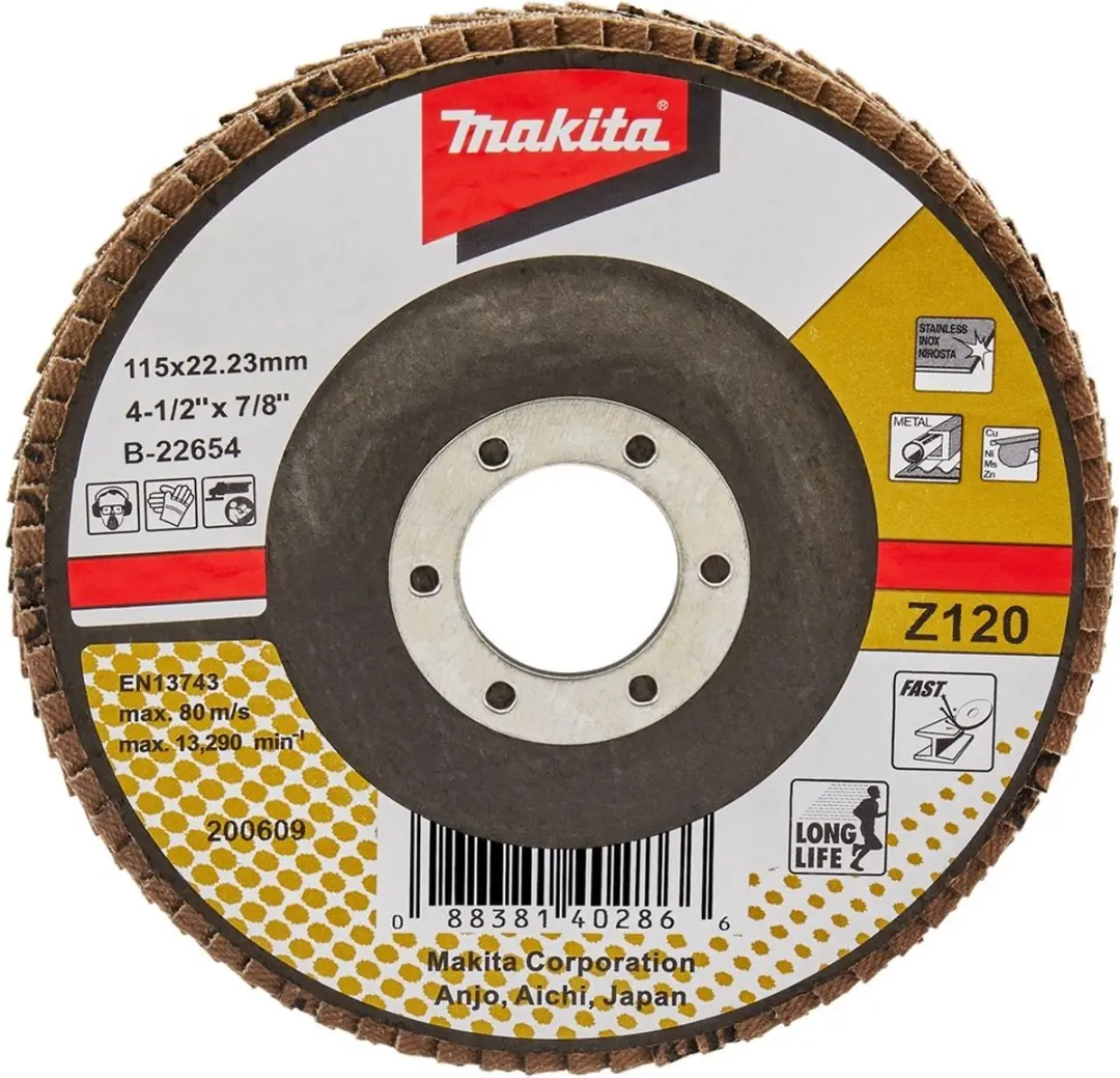 Makita Schuursch.115x22mm K120 Uni-ZA