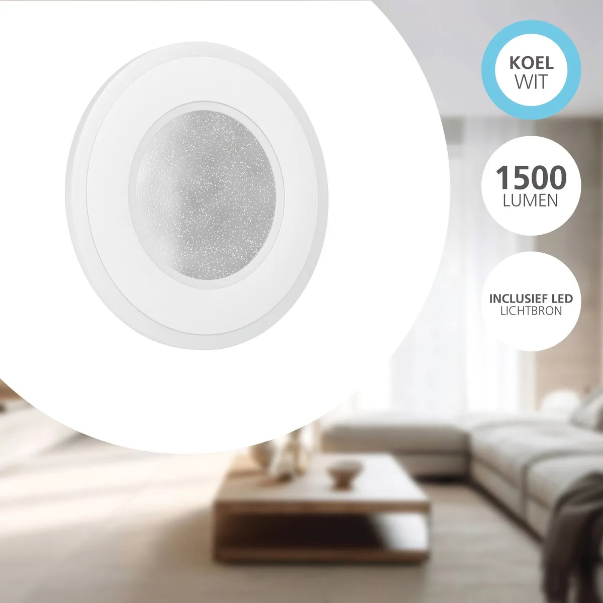 Eglo Macchioni Wandlamp LED Ø20cm - Wit/Grijs