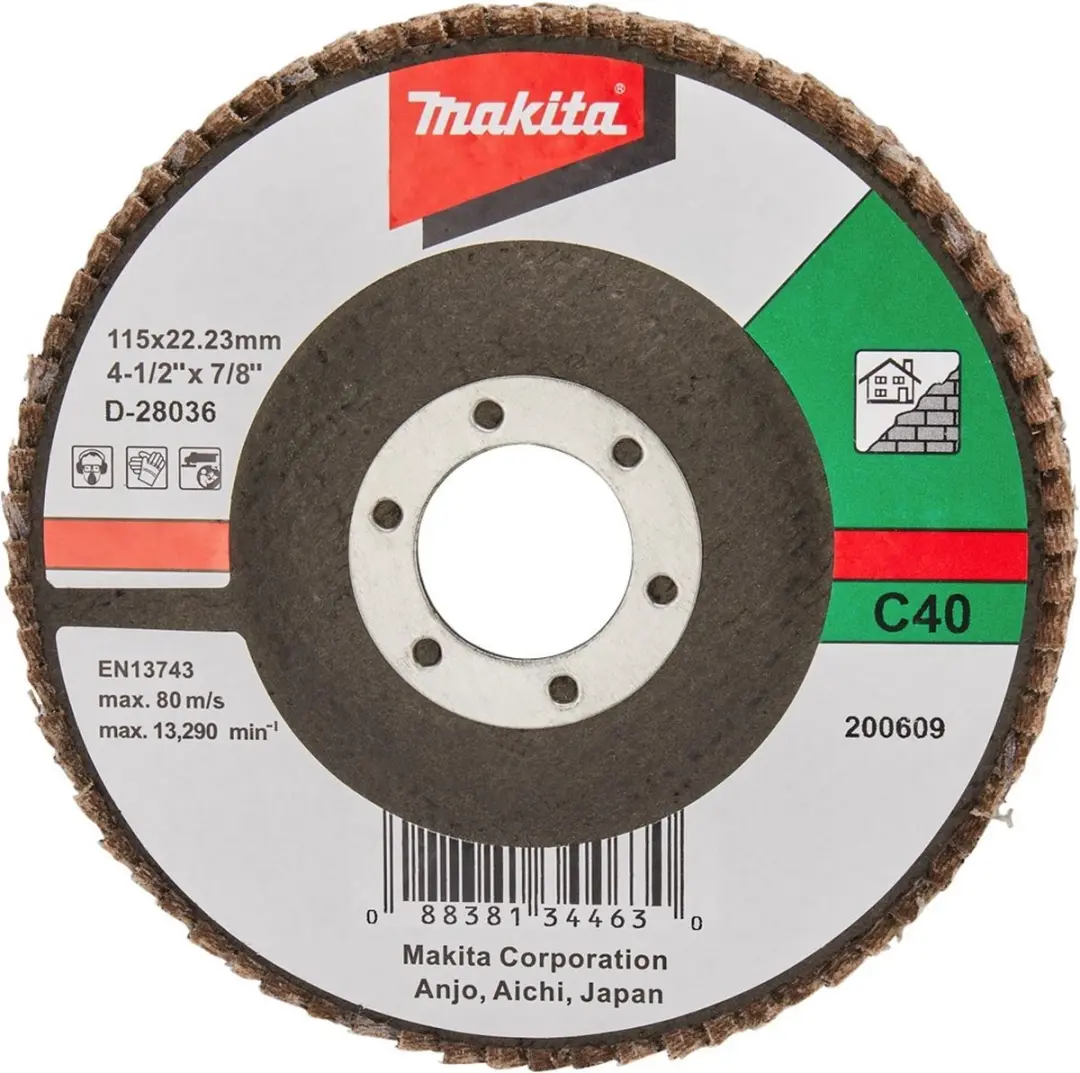Makita Schuursch.115x22mm K40 SC-F
