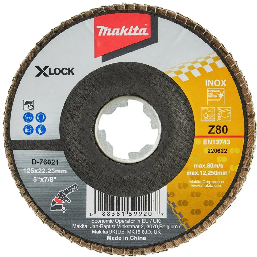 Makita Schuurschijf X-LOCK 125mm Z80