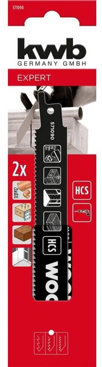 KWB Schrobzaagblad 15,2cm Carbon Staal