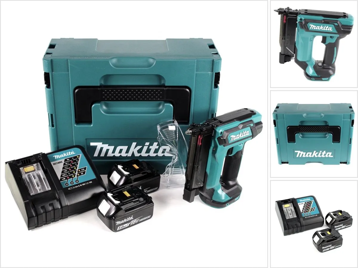 Makita DPT353RTJ Accu-Spijkermachine 18V - 2x 5,0Ah + Oplader + Makpac - afbeelding 6 van 6