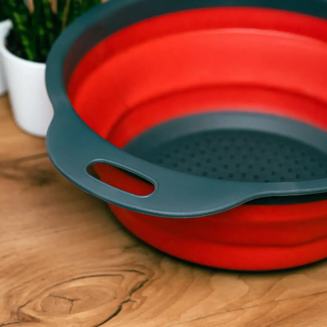 Westmark Opvouwbaar Vergiet 22cm - Antraciet/Rood