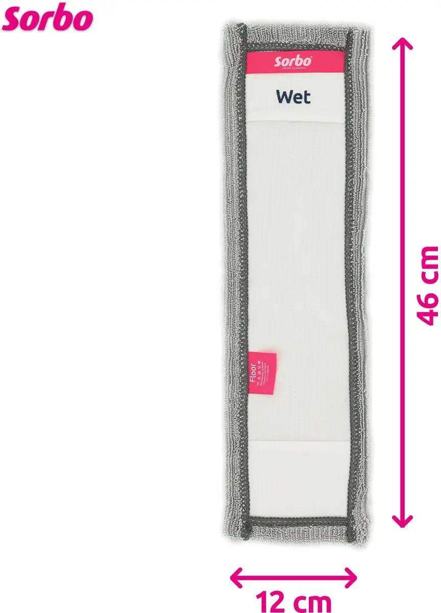 Sorbo Floor Wet Mop Microvezel Dweil Grijs