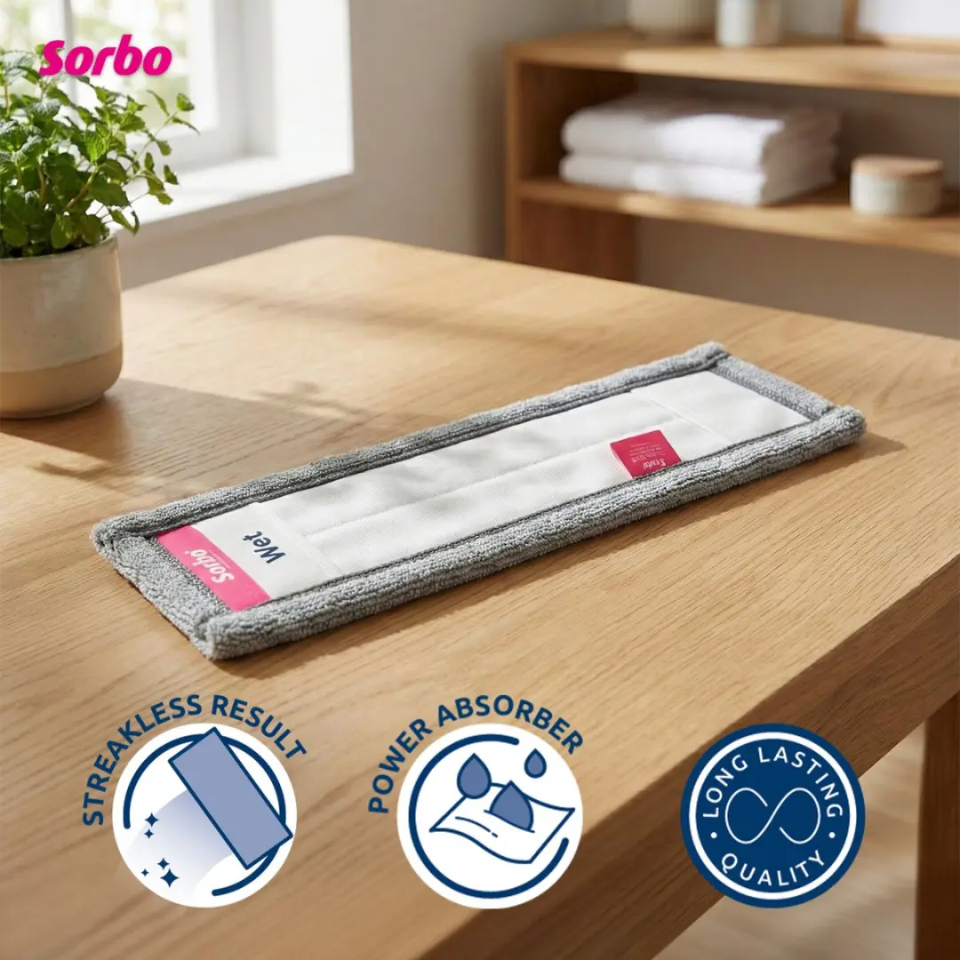 Sorbo Floor Wet Mop Microvezel Dweil Grijs