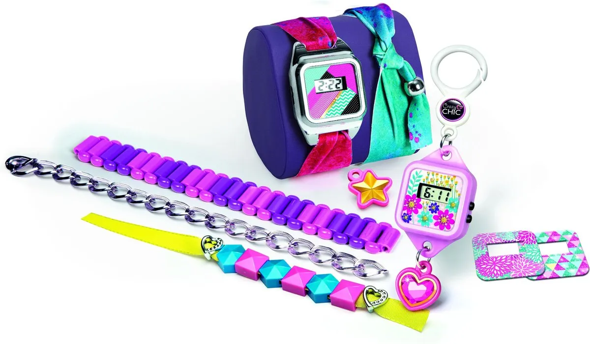 Clementoni Crazy Chic Horloge - Multi kleur