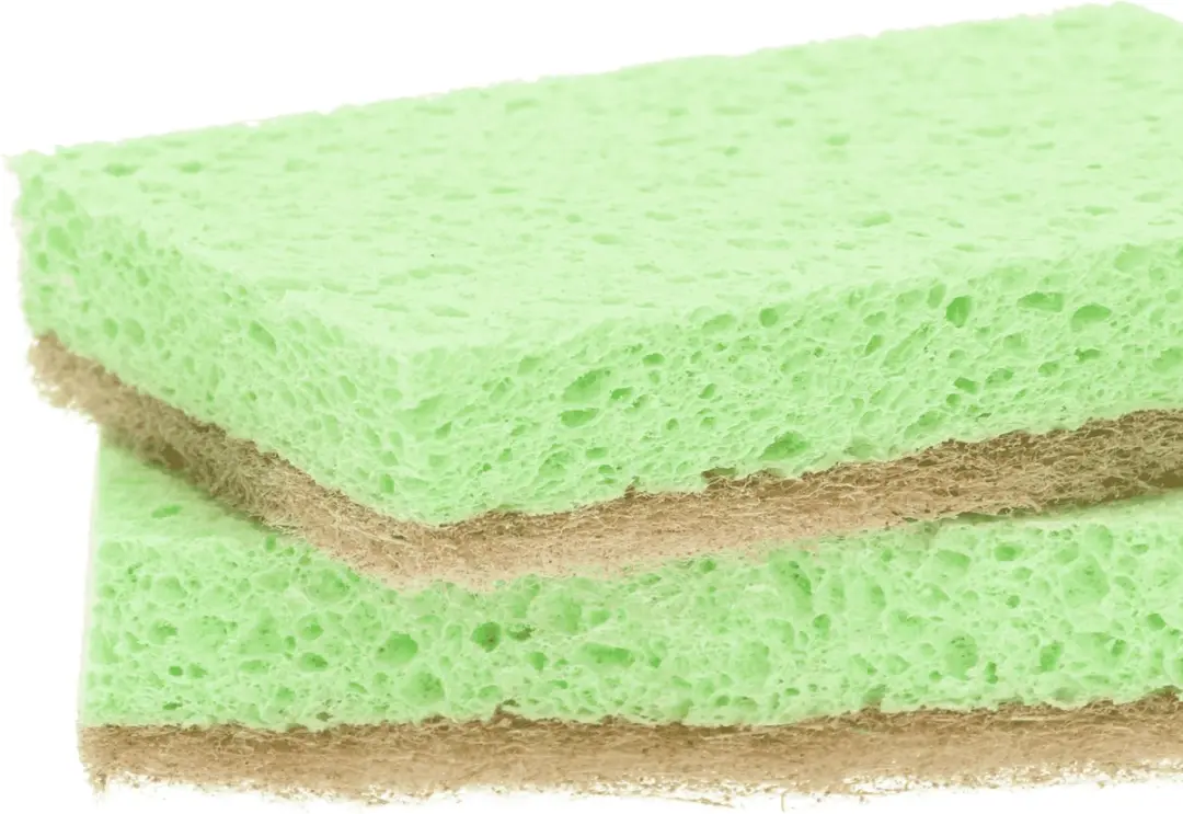 Sorbo ECO Schuursponzen - 2 Stuks - 10x7x2cm - Bruin/Mintgroen