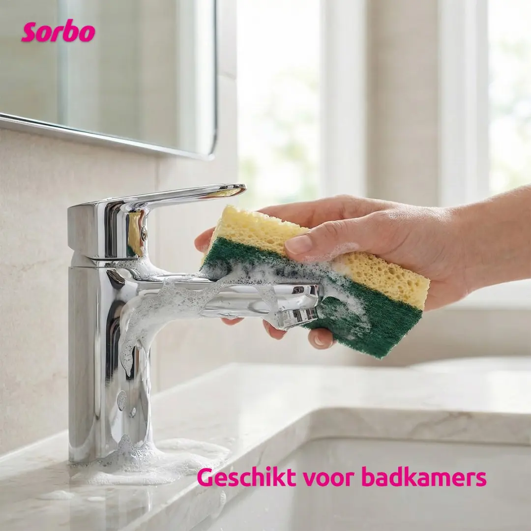 Sorbo Schuurspons Viscose 036715 - Geel/ Groen