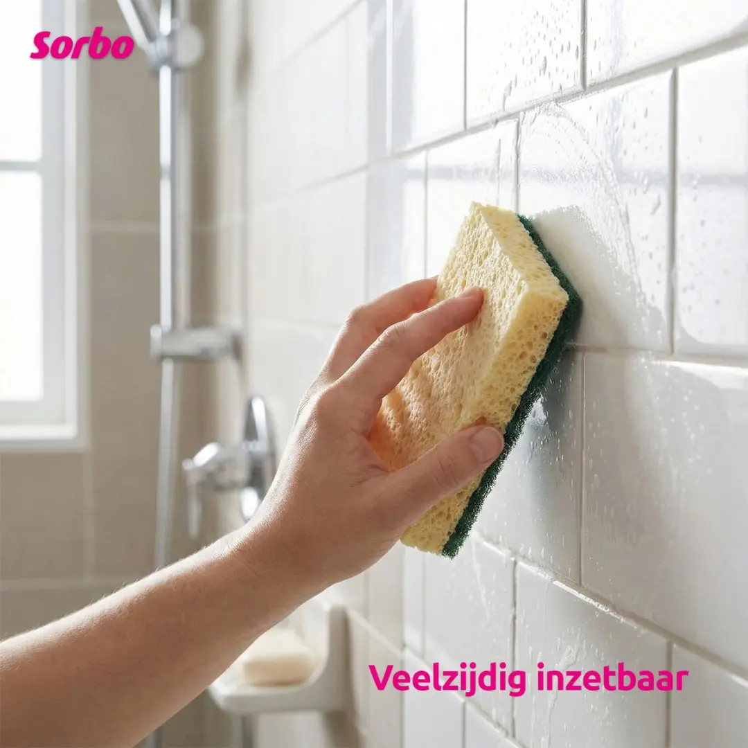 Sorbo Schuurspons Viscose 036715 - Geel/ Groen