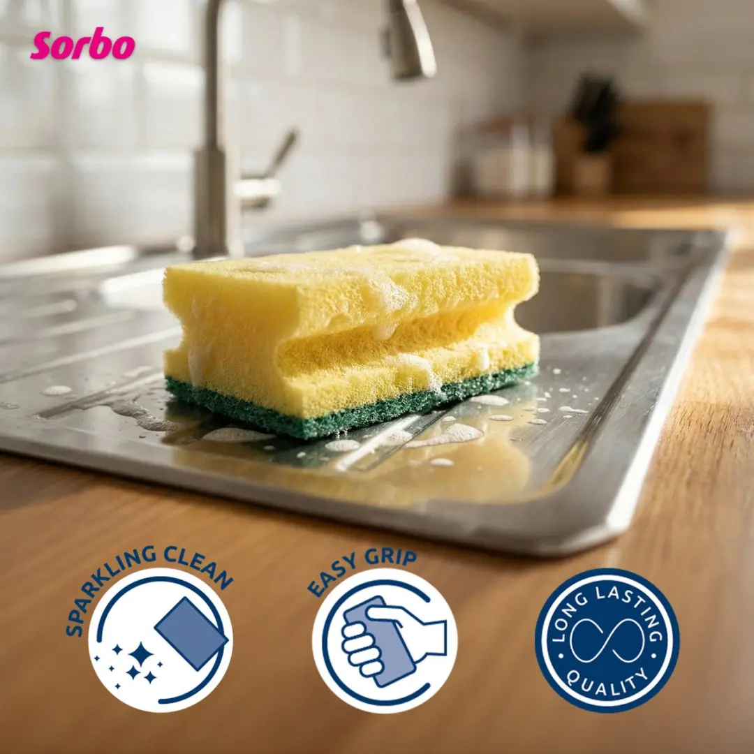 Sorbo Schuurspons Jumbo 8094000 - 5 Stuks