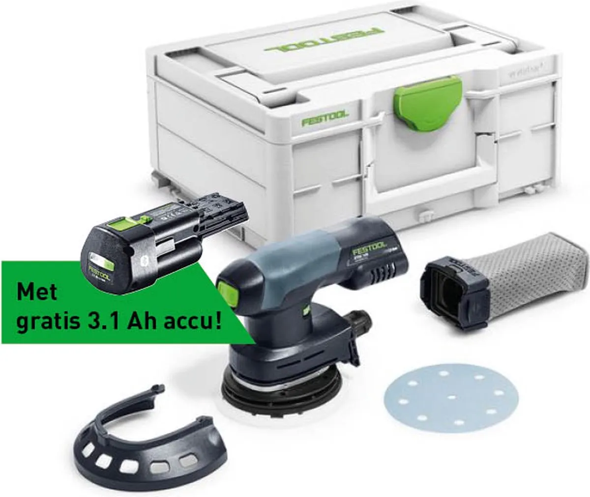 Festool ETSC 125-Basic-Promo 2021 Excenterschuurmachine - 125mm - 1x 3,1Ah