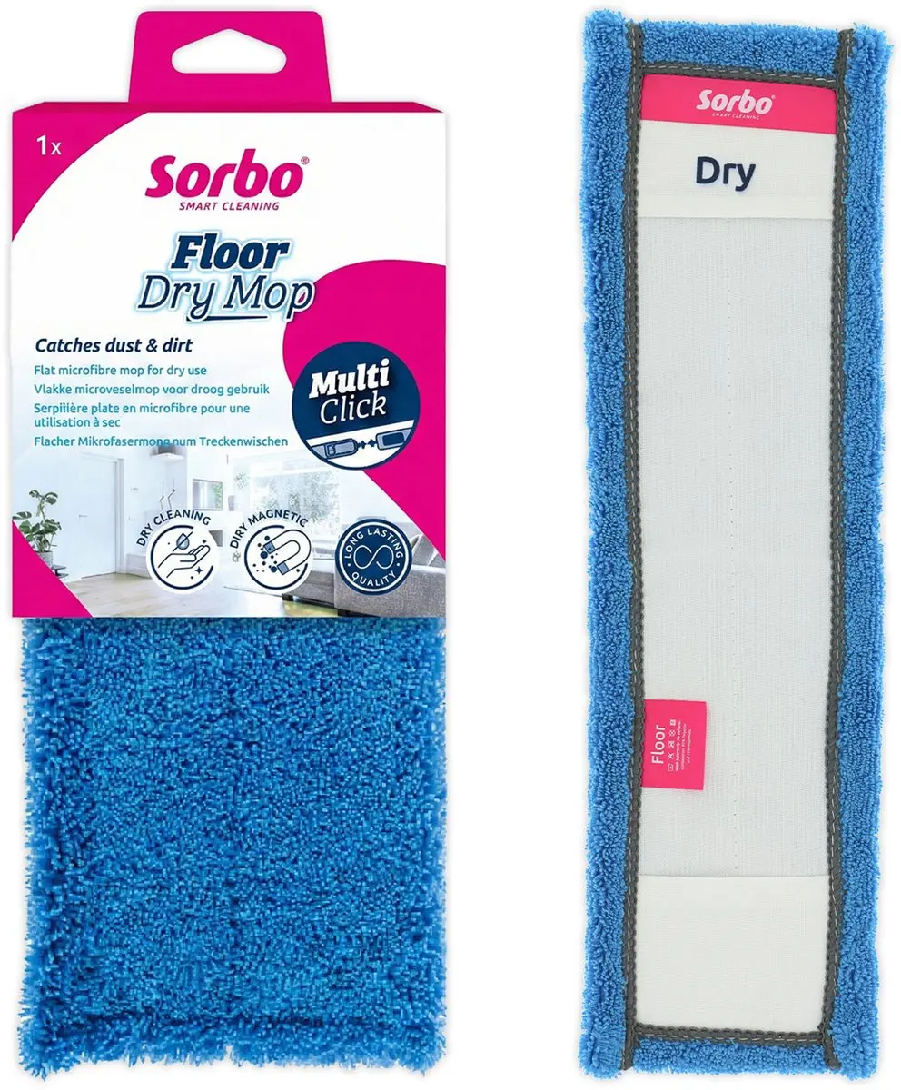 Sorbo Floor Dry Microvezel Vloerdoek Blauw