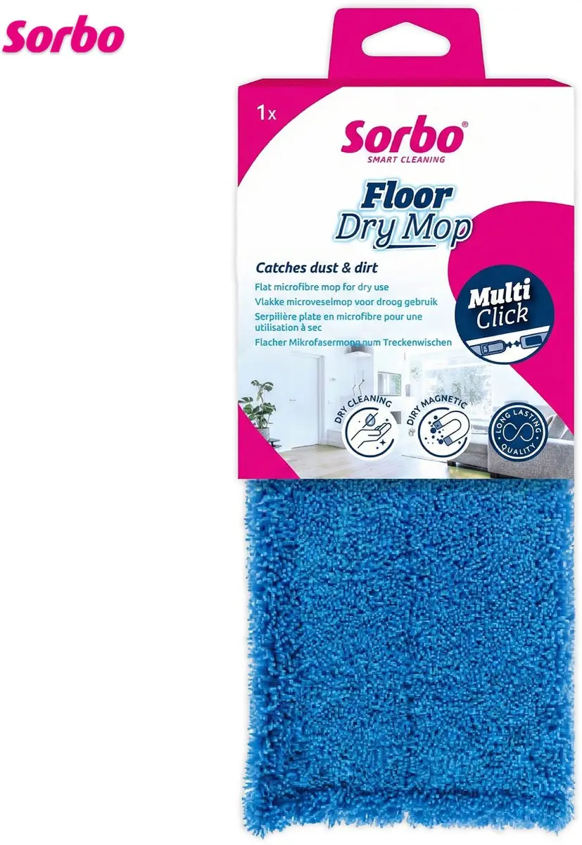 Sorbo Floor Dry Microvezel Vloerdoek Blauw