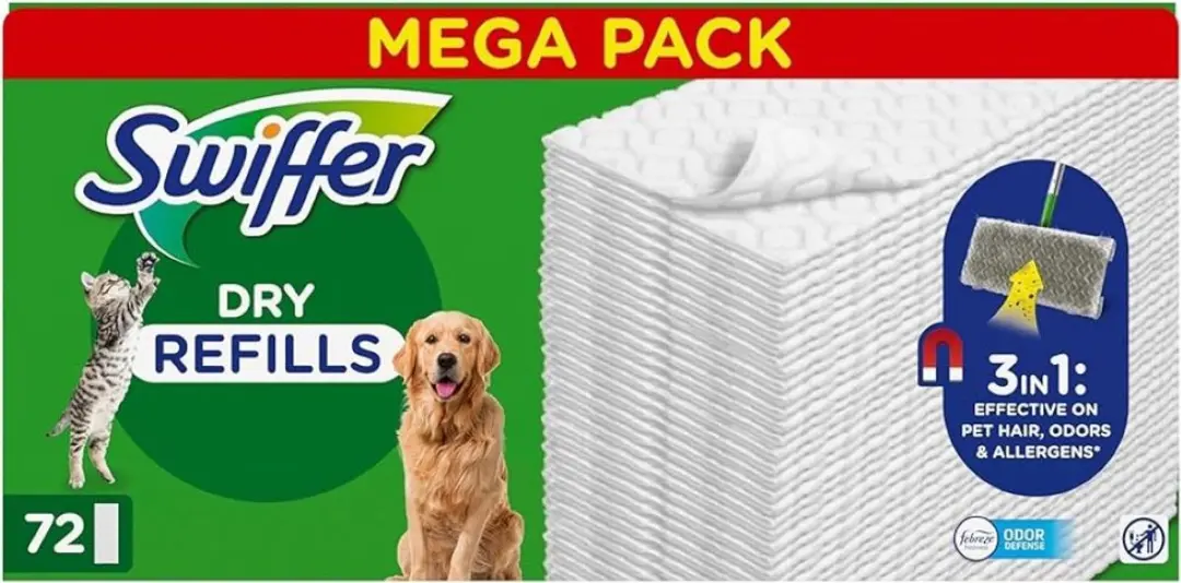Swiffer Dry Vloerreinigingsdoekjes 72 Stuks