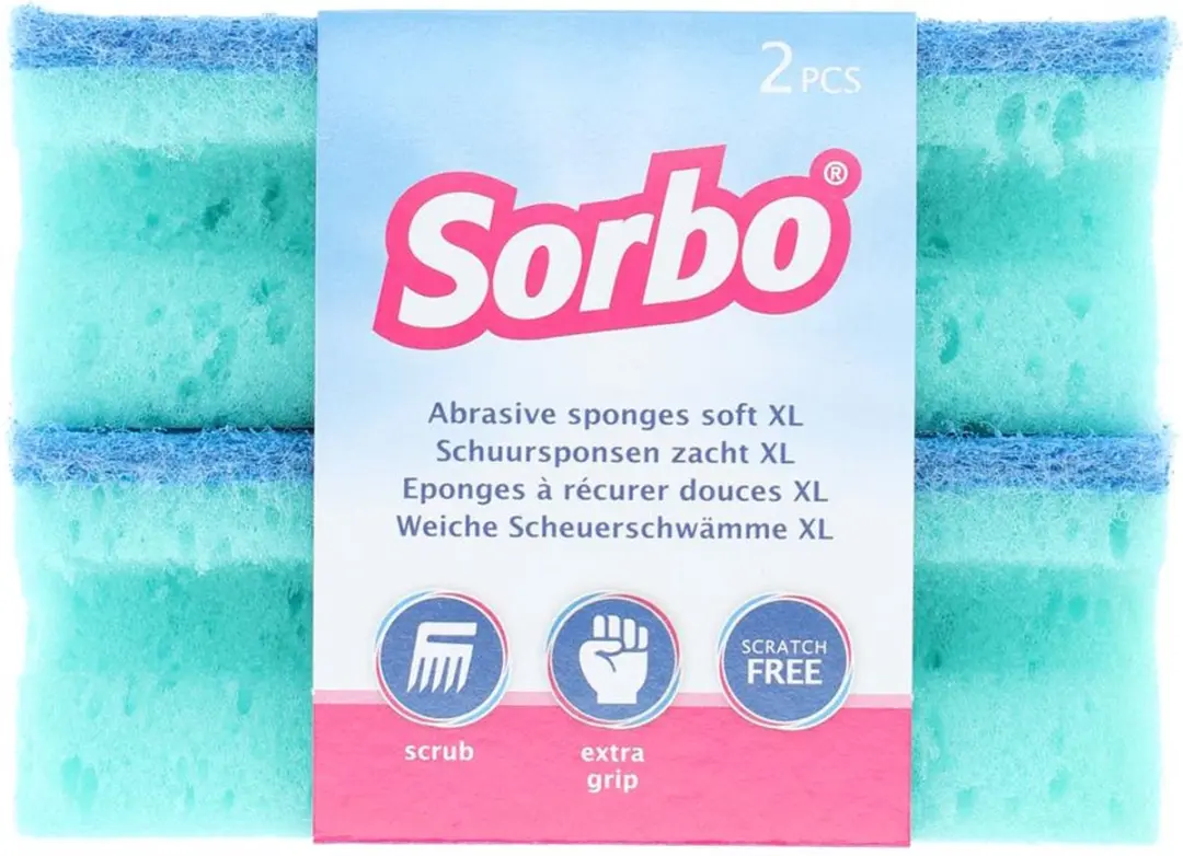 Sorbo Schuurspons XL 11,5x6,5x4cm - Blauw