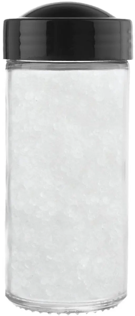 Orion Glazen Specerijenpot Zeef 100ml - Zwart