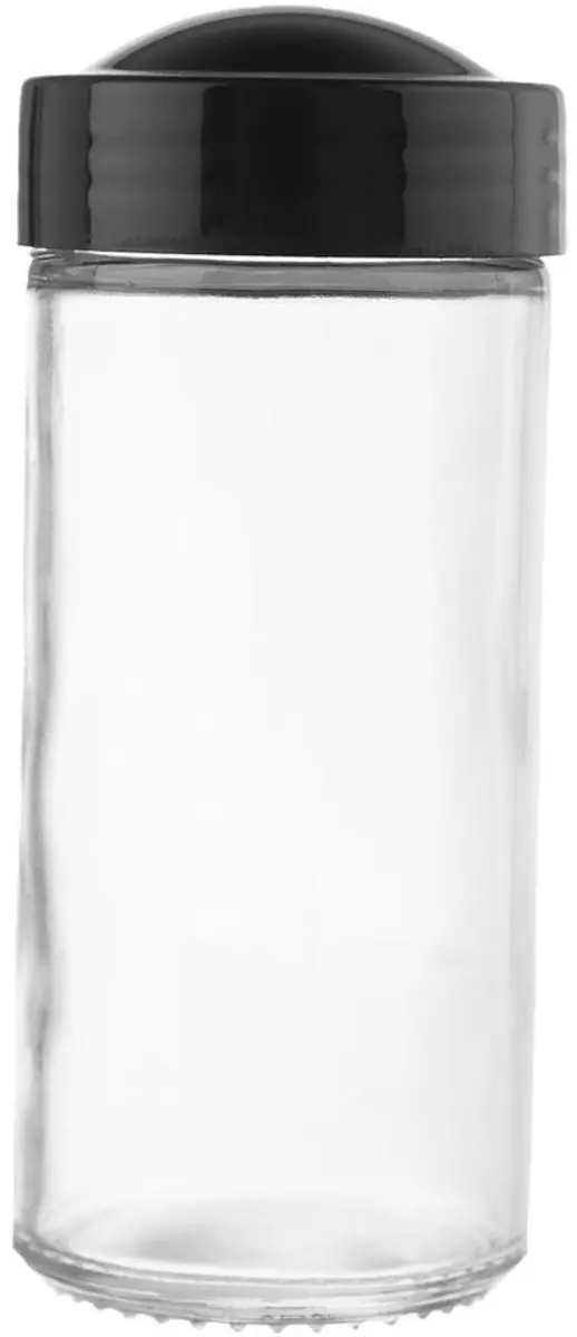 Orion Glazen Specerijenpot Zeef 100ml - Zwart