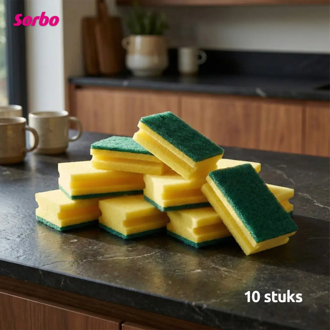 Sorbo Schuurspons met Handgreep 700374 - 10 Stuks