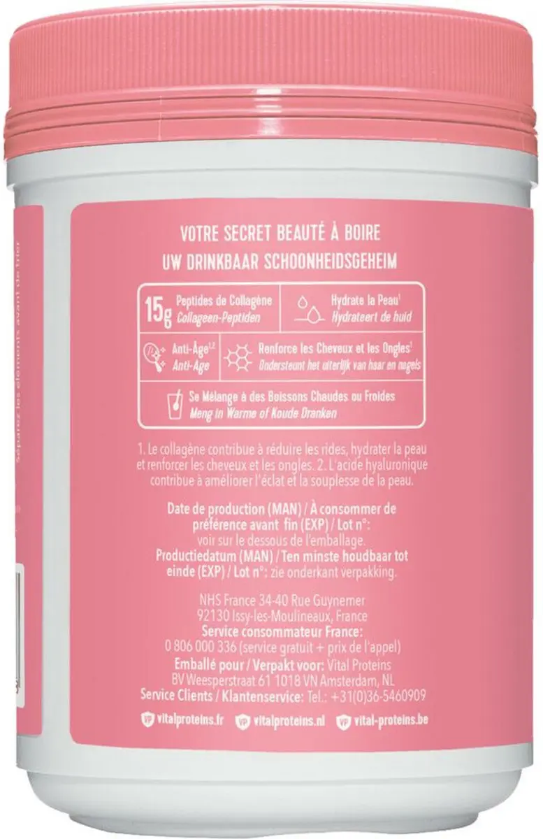 Vital Proteins Beauty Collageen Aardbei & Citroen