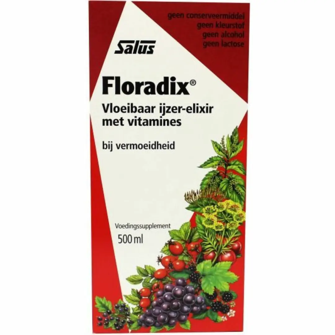 Floradix Vloeibaar IJzer-Elixer met Vitamines 2000ml