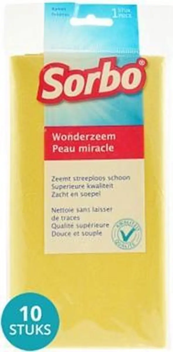 Sorbo Wonderzeem 38x40cm - 10 Stuks - Geel
