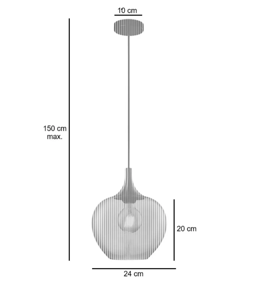 Freelight Fresu Hanglamp E27 - Ø24cm - Warm wit licht