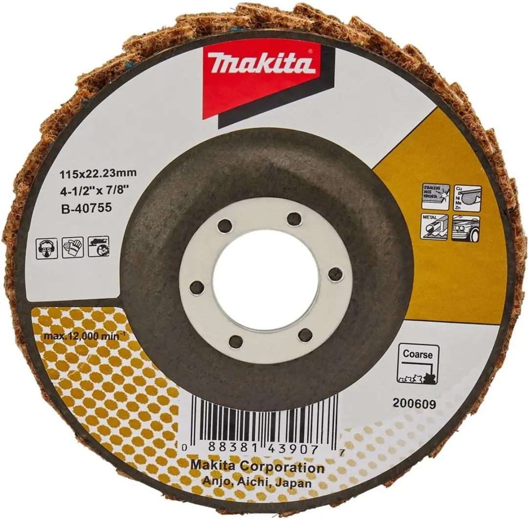 Makita Schuursch. 115x22mm grof