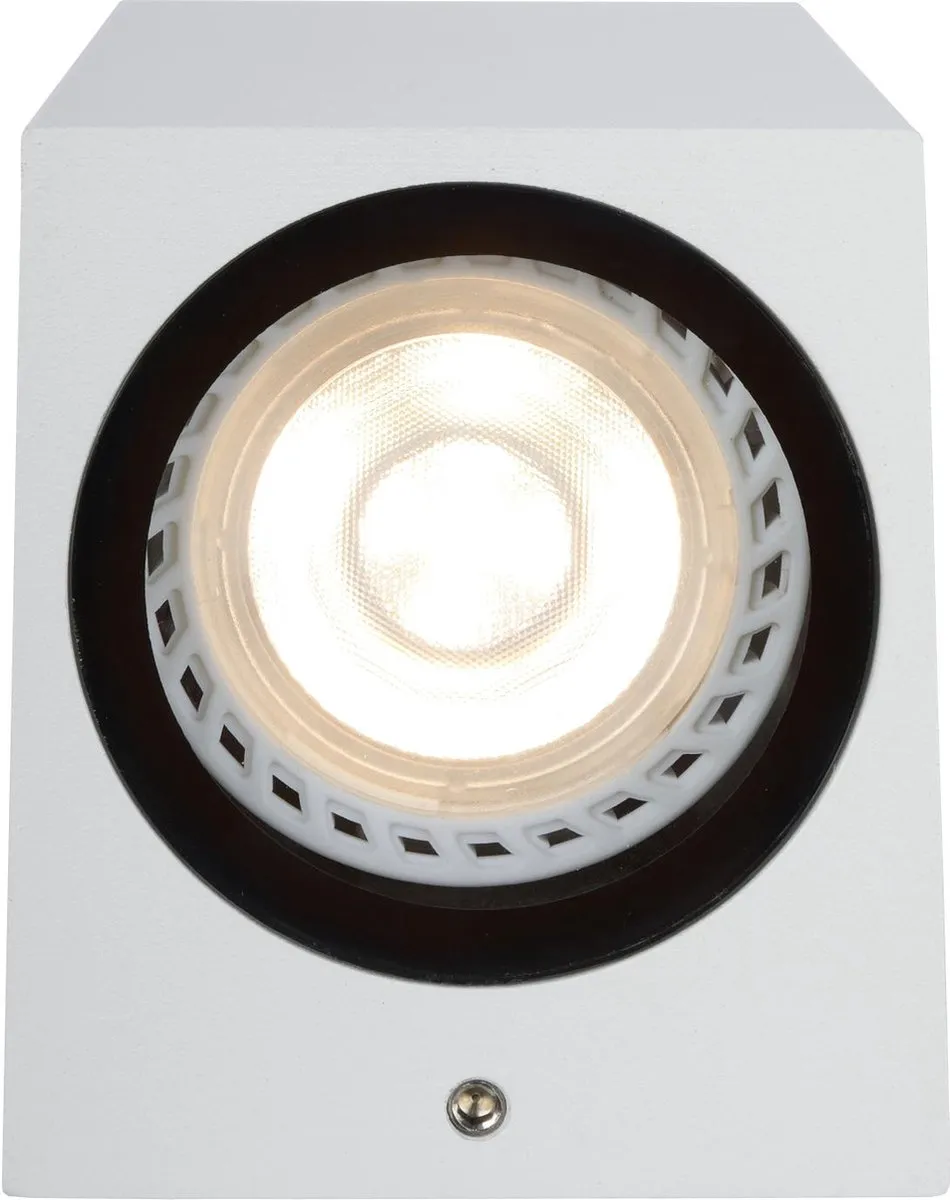 Lucide ZARO Wandspot 2xGU10 IP65 - Wit