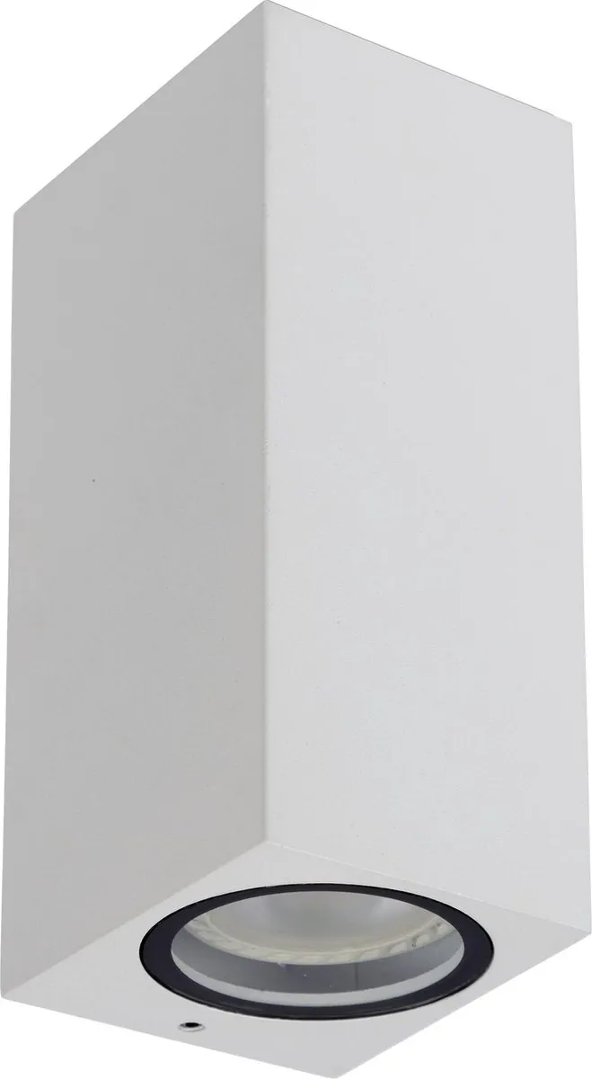 Lucide ZARO Wandspot 2xGU10 IP65 - Wit