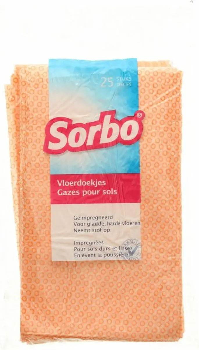 Sorbo Vlies Stofdoekjes Navulling 25 Stuks - Donkergeel
