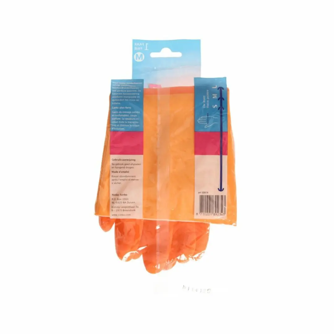 Sorbo Strong M Huishoudhandschoenen - Rubber - Oranje