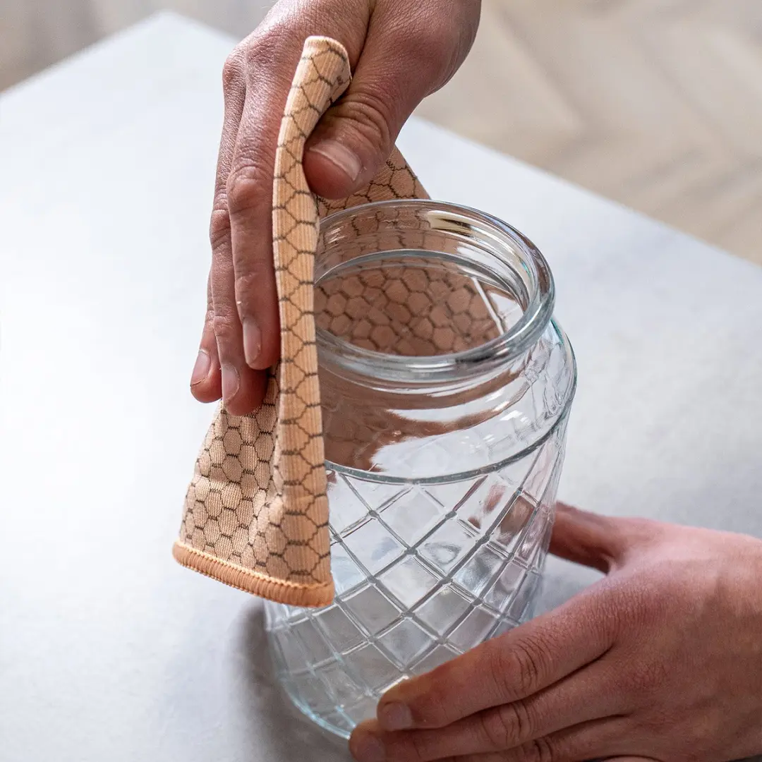 Sorbo Multi Shine Microvezeldoek - Glas & Sanitair - Oranje