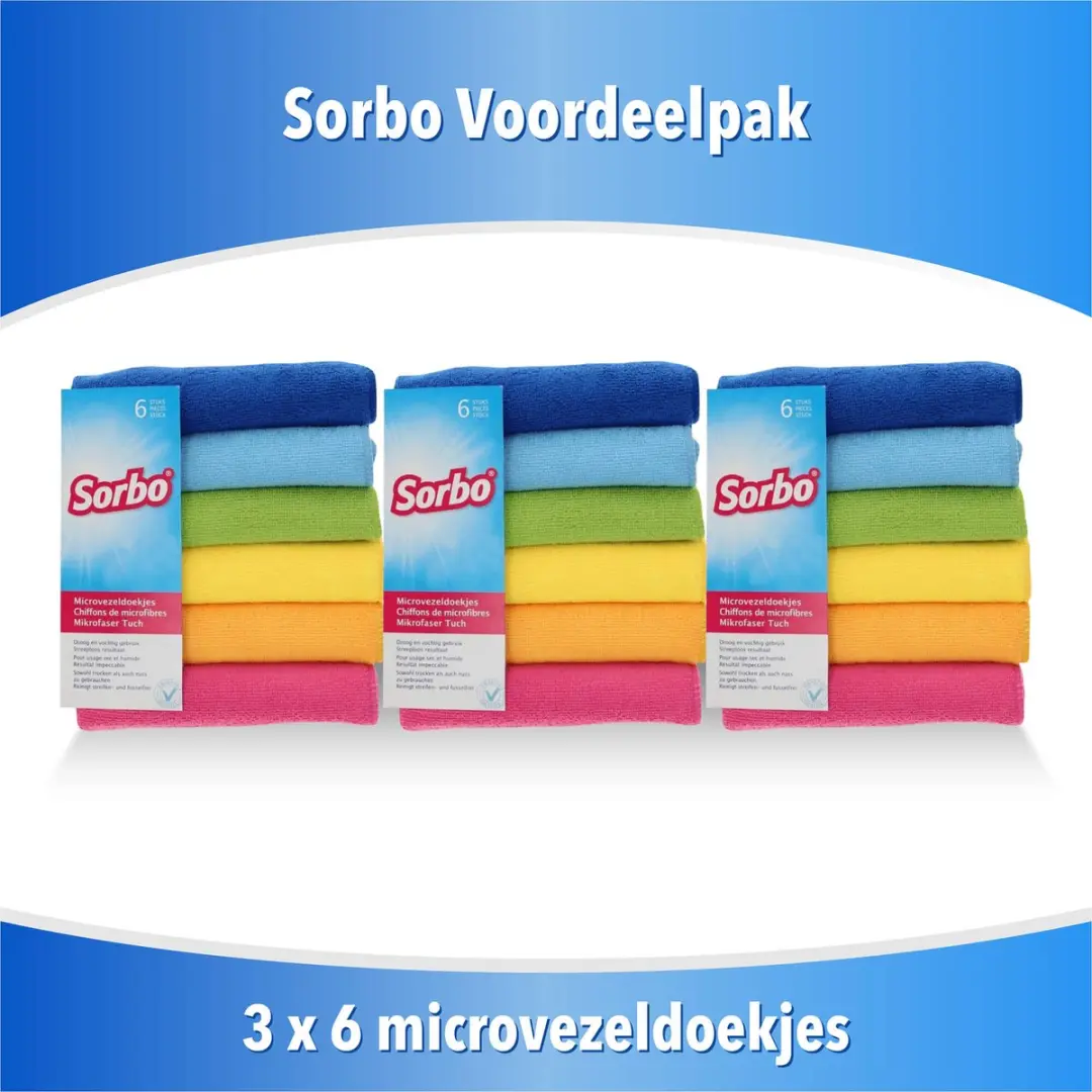Sorbo Microvezeldoekjes 40x40cm