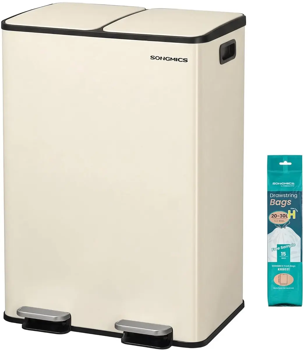 Songmics Vuilnisbak Keuken 60L