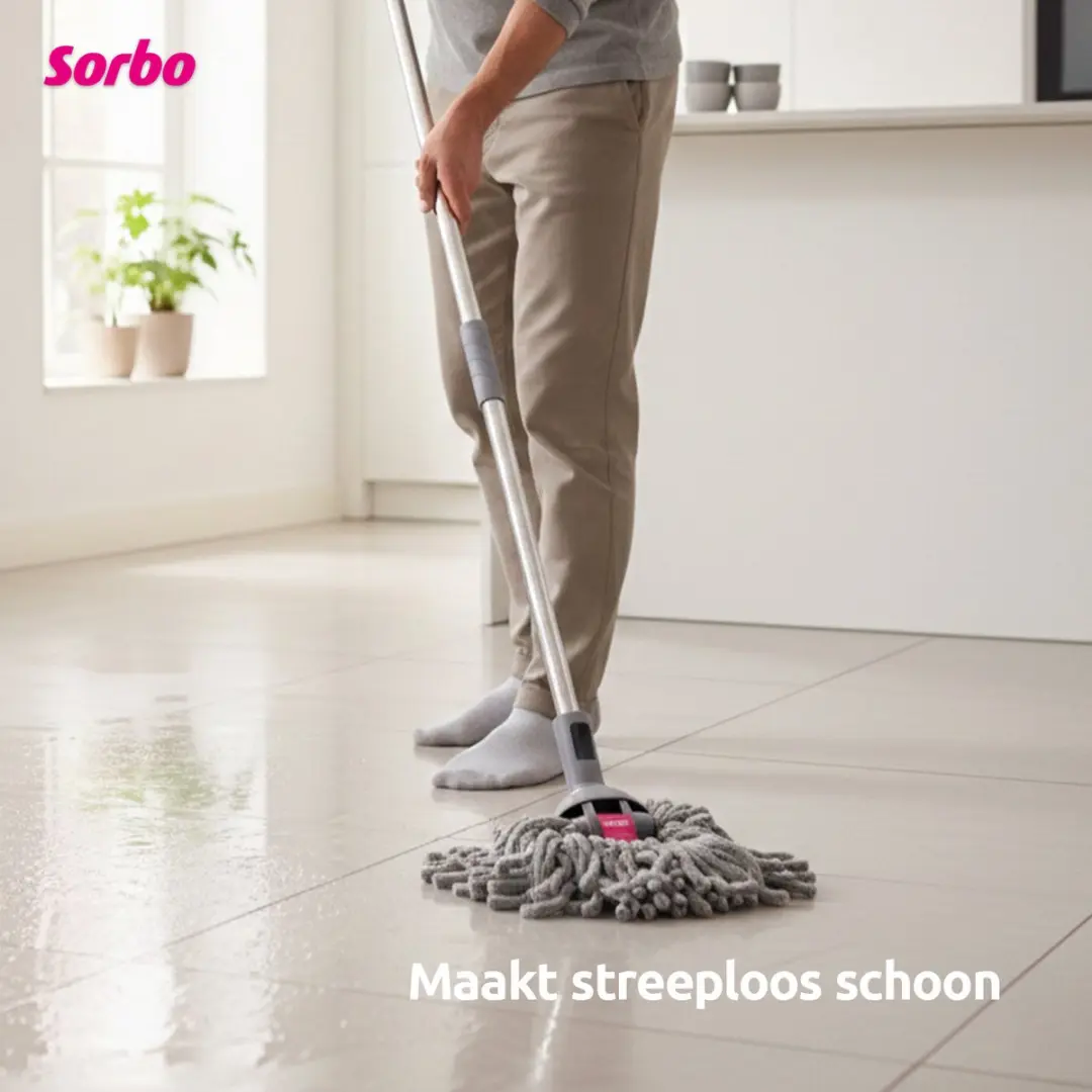 Sorbo Microvezel Mopkop 250065 - Multi-Click - Grijs