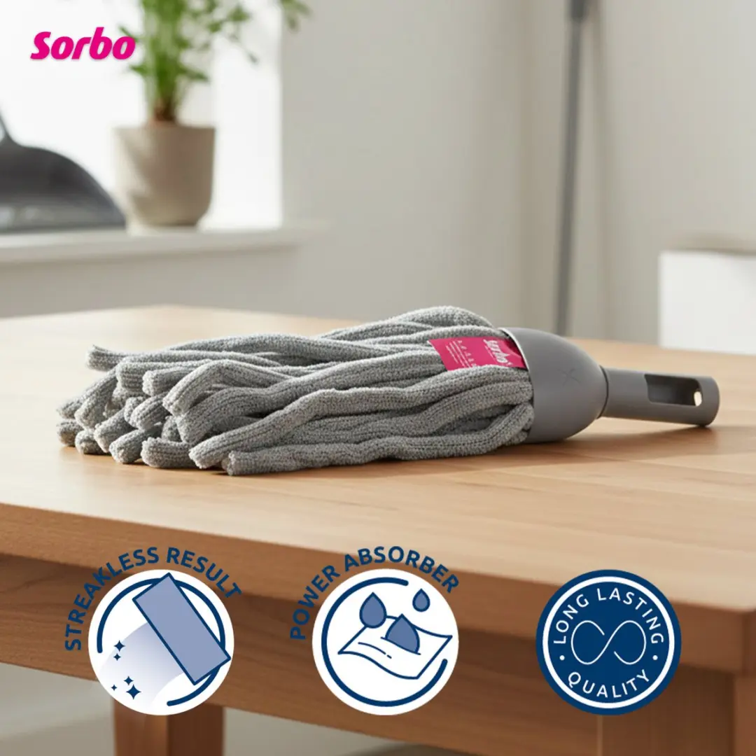 Sorbo Microvezel Mopkop 250065 - Multi-Click - Grijs