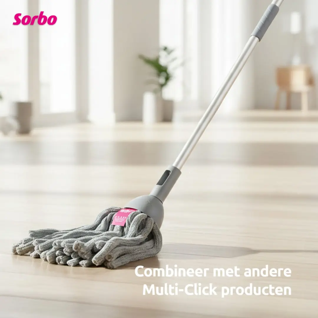 Sorbo Microvezel Mopkop 250065 - Multi-Click - Grijs - afbeelding 6 van 6