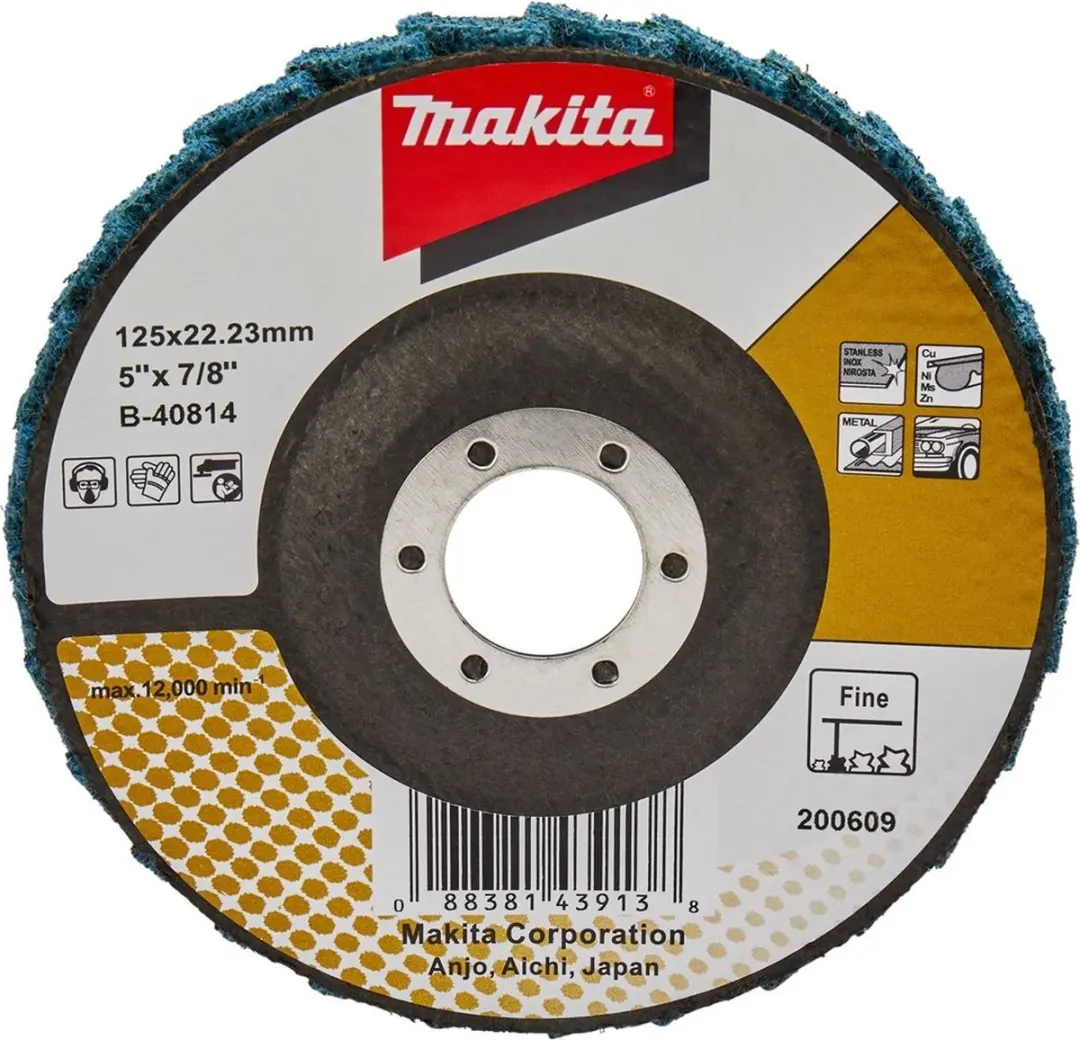 Makita Schuursch. 125x22mm fijn