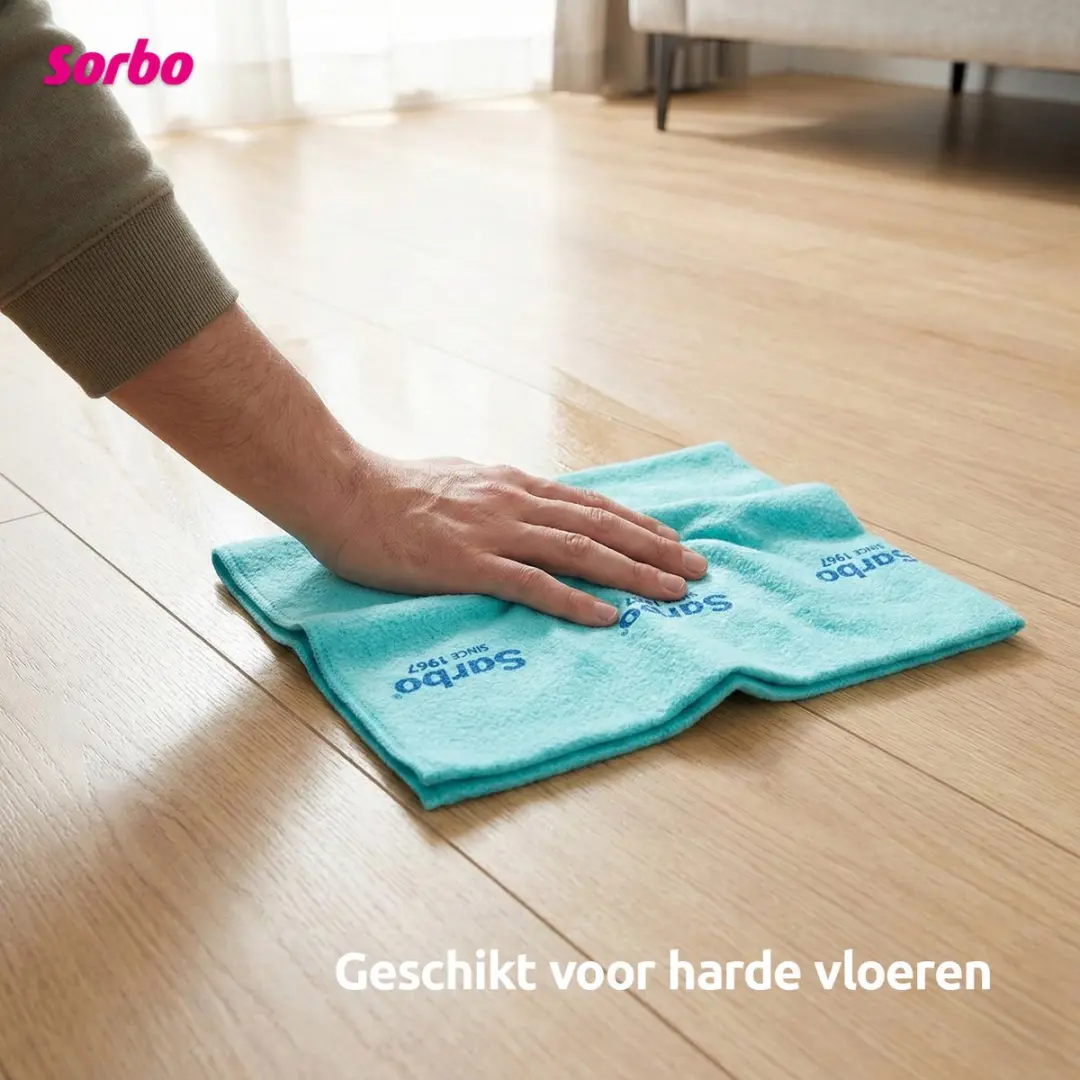 Sorbo Viscosedweil 60x50cm - Blauw - afbeelding 6 van 6