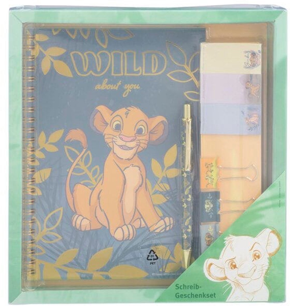 Lion King schrijfset / geschenkset (8-delig)