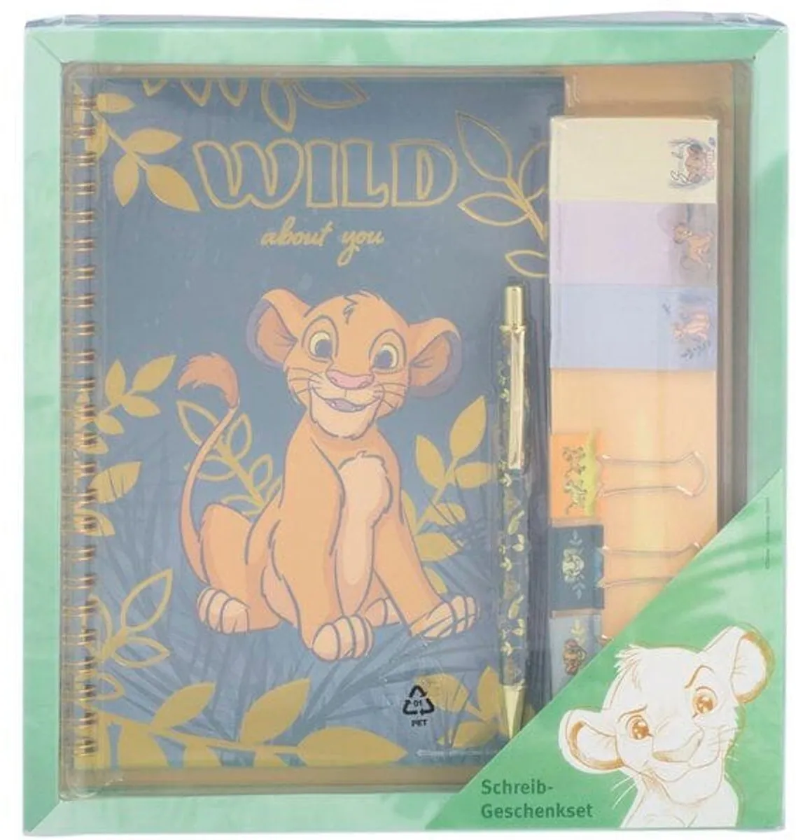 Disney Lion King Schrijfset - 8-delig - Groen - afbeelding 2 van 2