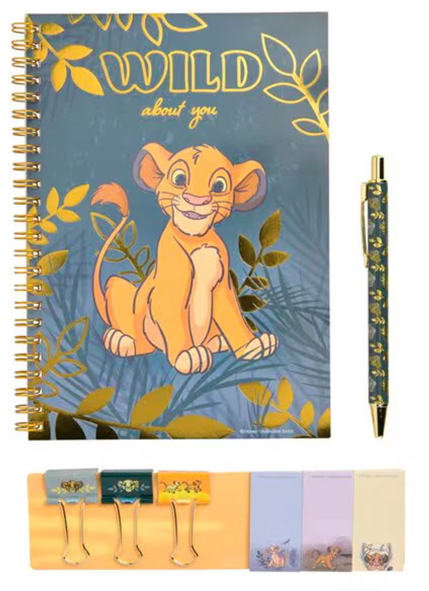Lion King schrijfset / geschenkset (8-delig)