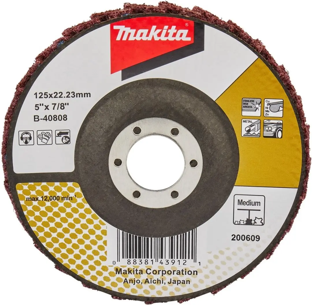 Makita Schuursch. 125x22mm mid