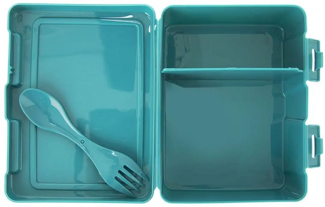 Orion Lunchbox Wereldkaart - 1L - Turkoois