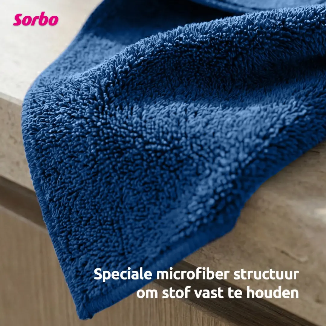 Sorbo Recycled Microvezeldoeken 35x35cm - 4 Stuks - Multicolor
