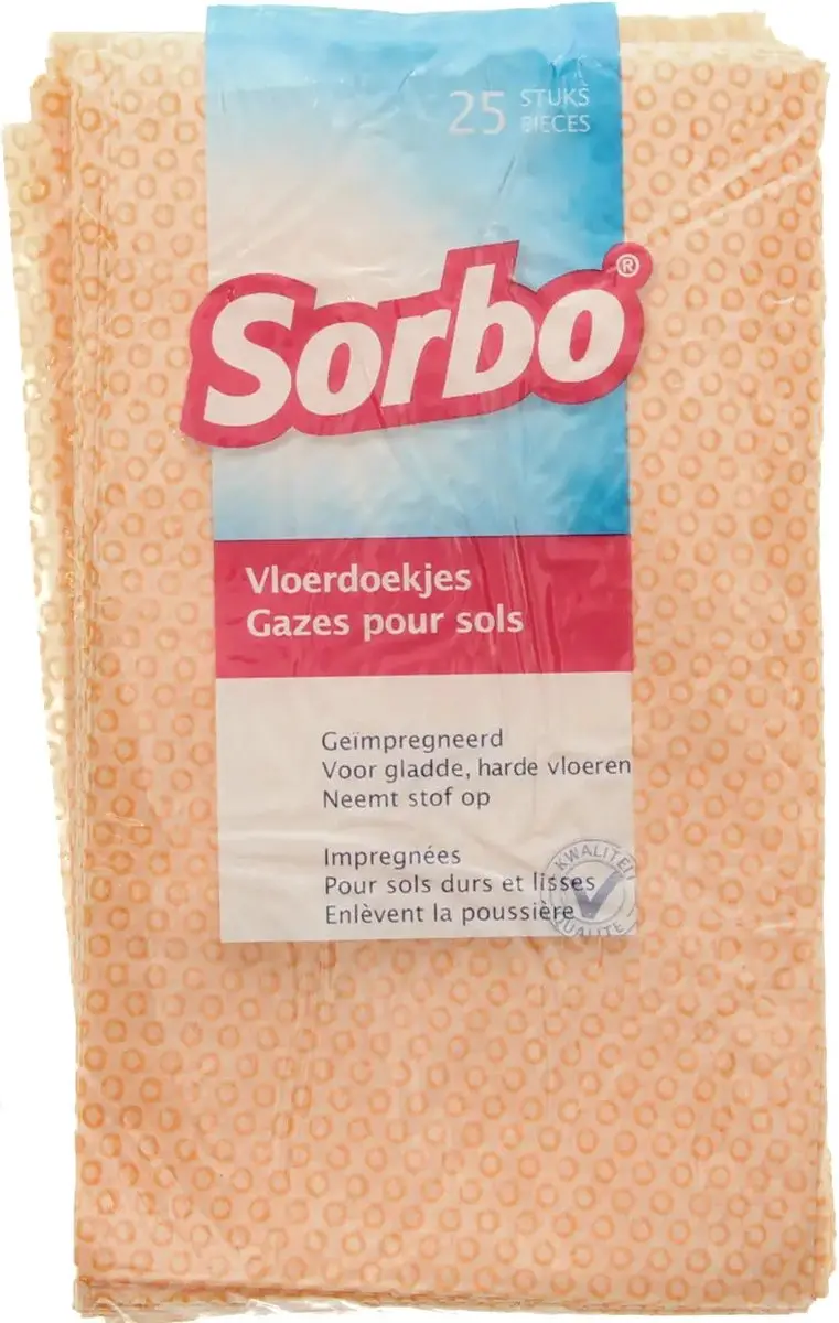 Sorbo Vloerdoekjes 24x40cm - 2 Stuks - Donkergeel