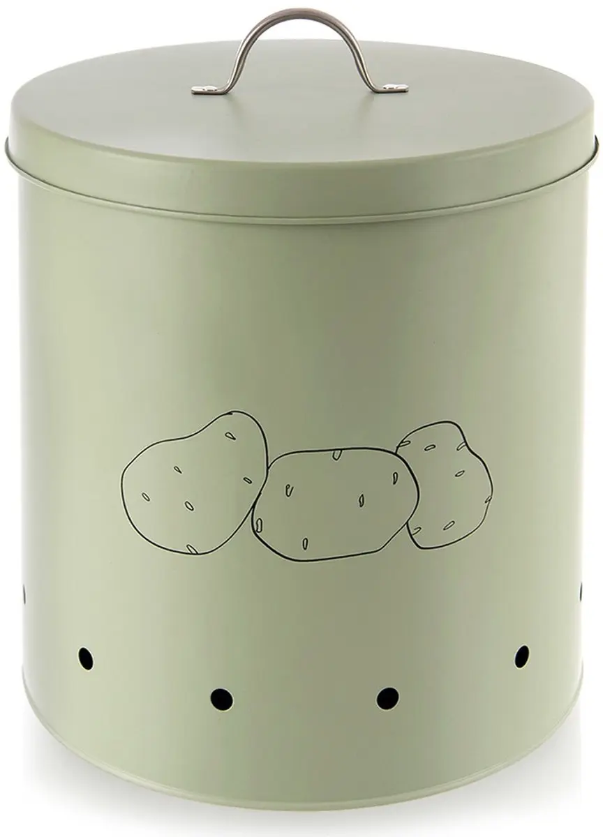 Orion Greenish Metalen Groente- en Fruitcontainer 8,7L