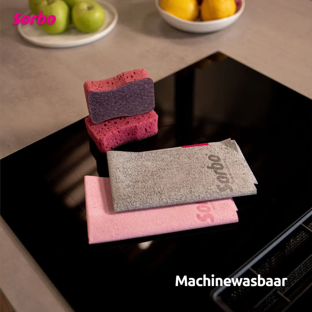 Sorbo Kitchen Wonder Microvezeldoek - 2 Stuks - Roze
